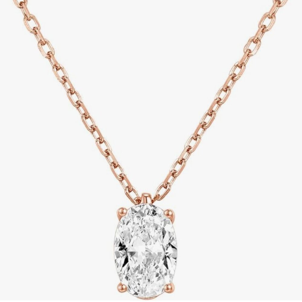 Golden Cubic Zirconia Stone Pendant